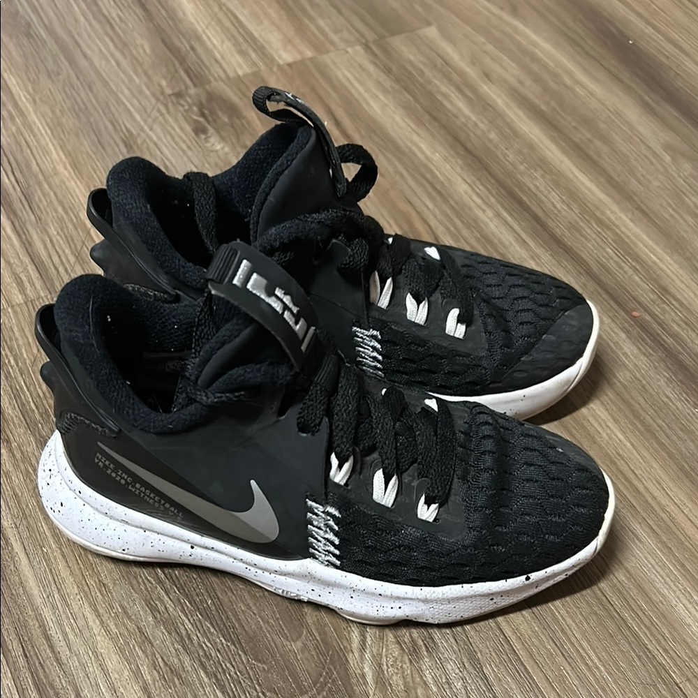 Nike Kids Black and White Athletic Shoes